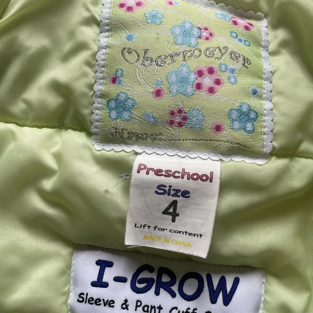 Obermeyer‎ girls winter jacket size 4